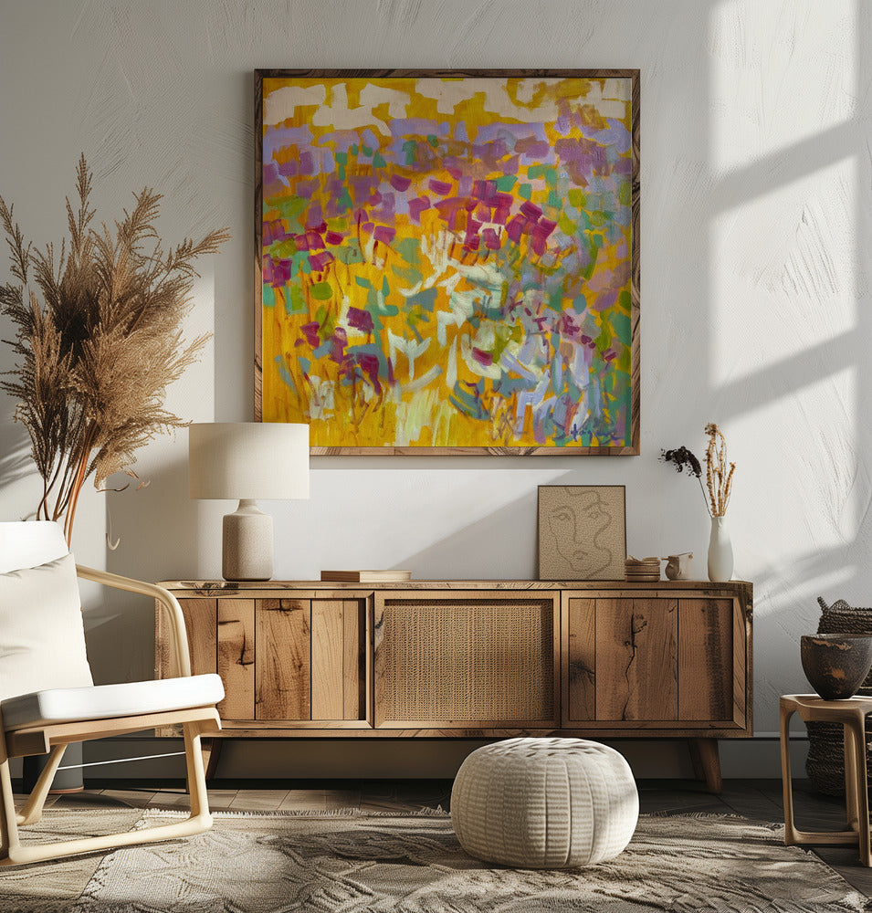 Df006sundance Ii - Square Stretched Canvas, Poster or Fine Art Print I Heart Wall Art
