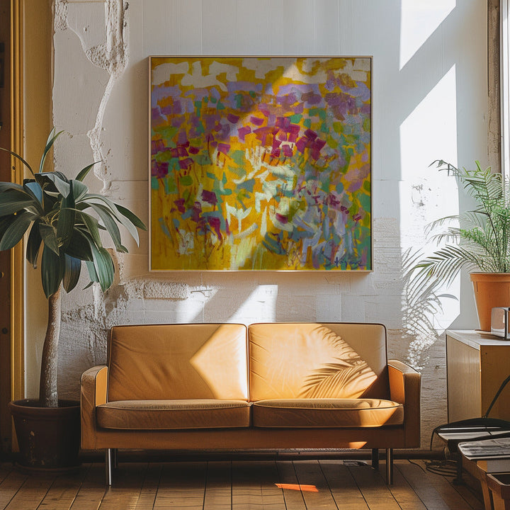 Df006sundance Ii - Square Stretched Canvas, Poster or Fine Art Print I Heart Wall Art