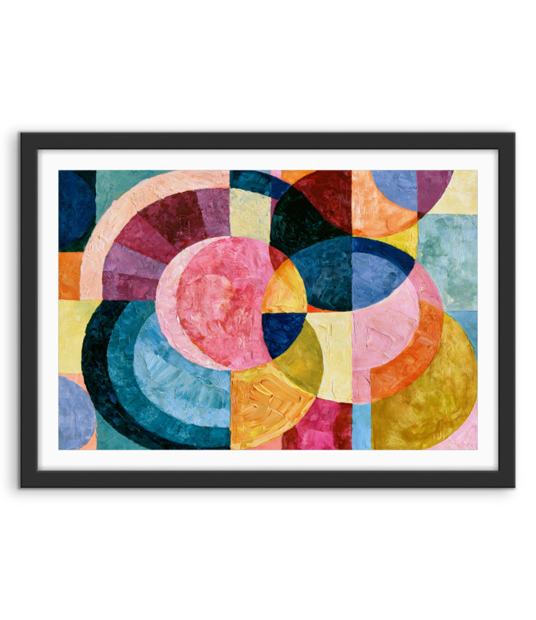 xxxx by IHeartStudio - Colourful Geometric Canvas Print