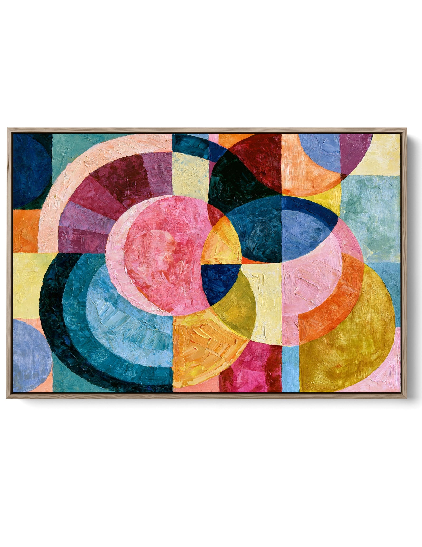 xxxx by IHeartStudio - Colourful Geometric Canvas Print