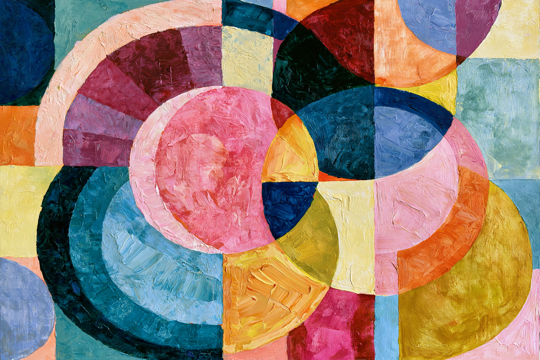 xxxx by IHeartStudio - Colourful Geometric Canvas Print