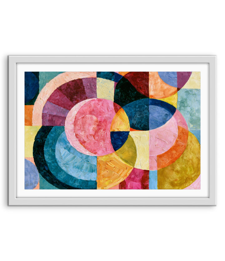 xxxx by IHeartStudio - Colourful Geometric Canvas Print