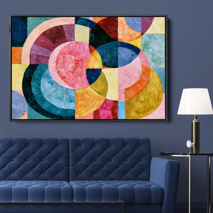 xxxx by IHeartStudio - Colourful Geometric Canvas Print