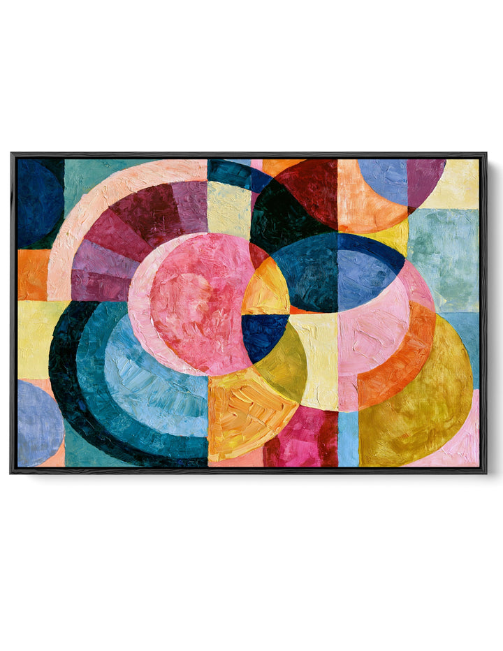xxxx by IHeartStudio - Colourful Geometric Canvas Print