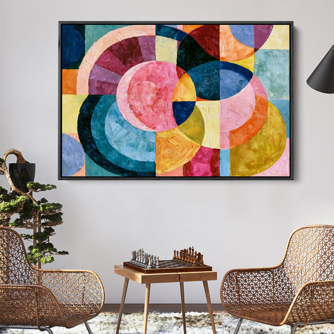 xxxx by IHeartStudio - Colourful Geometric Canvas Print