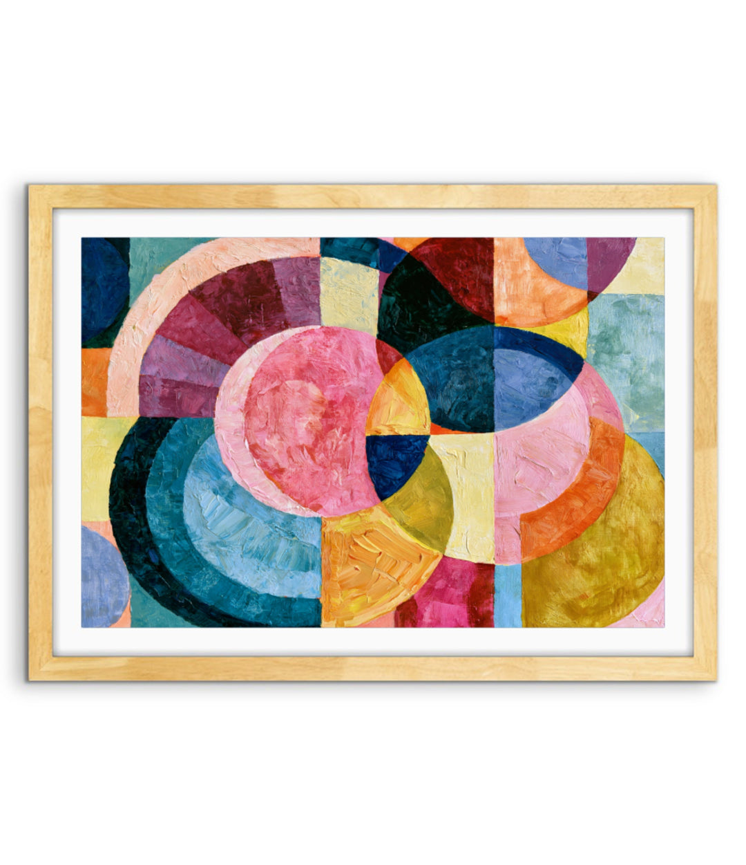 xxxx by IHeartStudio - Colourful Geometric Canvas Print