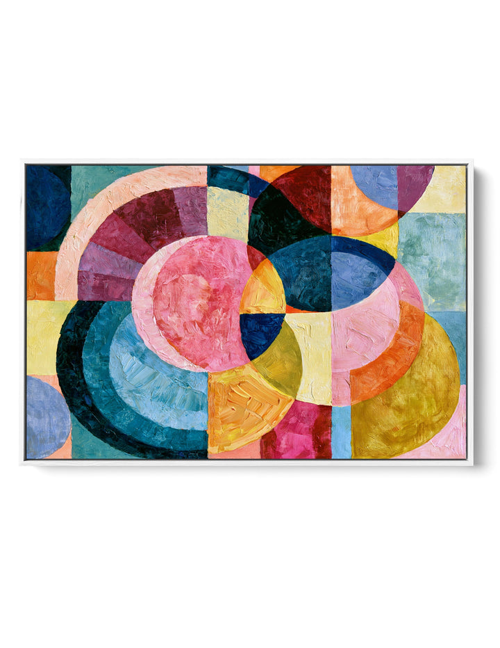 xxxx by IHeartStudio - Colourful Geometric Canvas Print