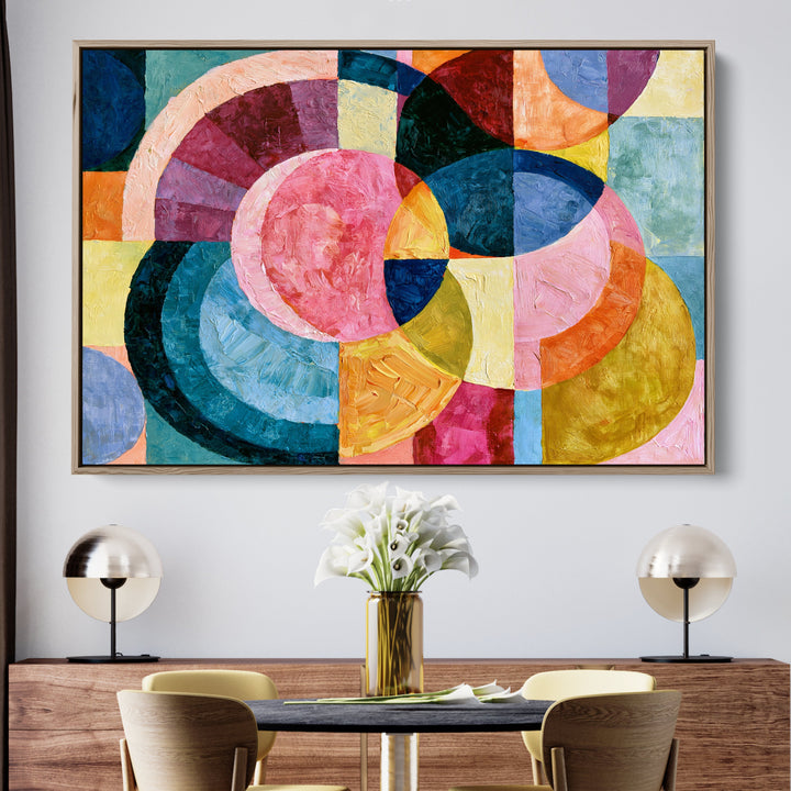 xxxx by IHeartStudio - Colourful Geometric Canvas Print