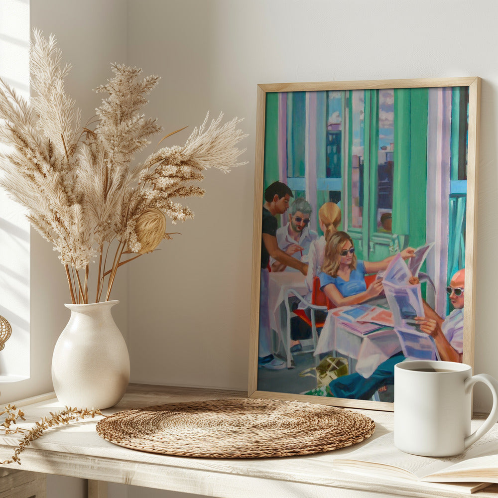Sunday Morning - Stretched Canvas, Poster or Fine Art Print I Heart Wall Art
