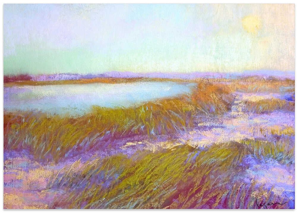 Sundowninthe Dunes - Stretched Canvas, Poster or Fine Art Print - I Heart Wall Art - Poster Print, Canvas Print or Framed Art Print