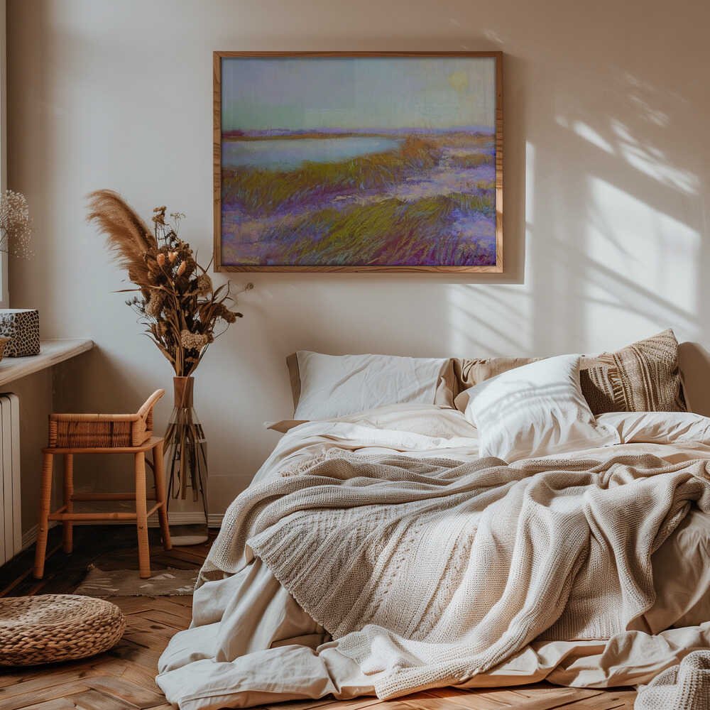 Sundowninthe Dunes - Stretched Canvas, Poster or Fine Art Print - I Heart Wall Art - Poster Print, Canvas Print or Framed Art Print