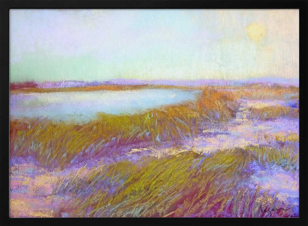 Sundowninthe Dunes - Stretched Canvas, Poster or Fine Art Print - I Heart Wall Art - Poster Print, Canvas Print or Framed Art Print