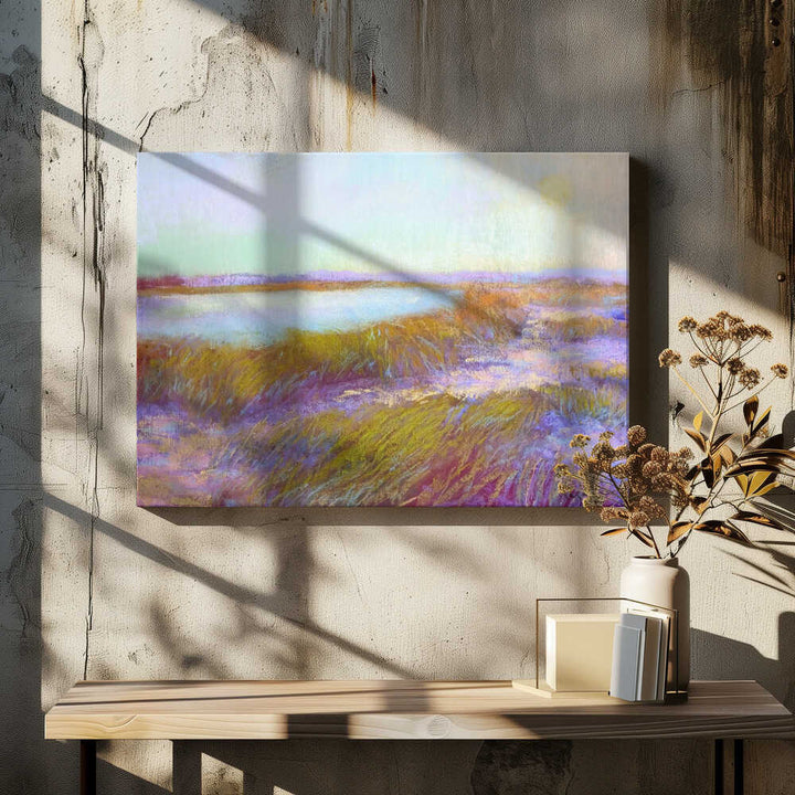 Sundowninthe Dunes - Stretched Canvas, Poster or Fine Art Print - I Heart Wall Art - Poster Print, Canvas Print or Framed Art Print