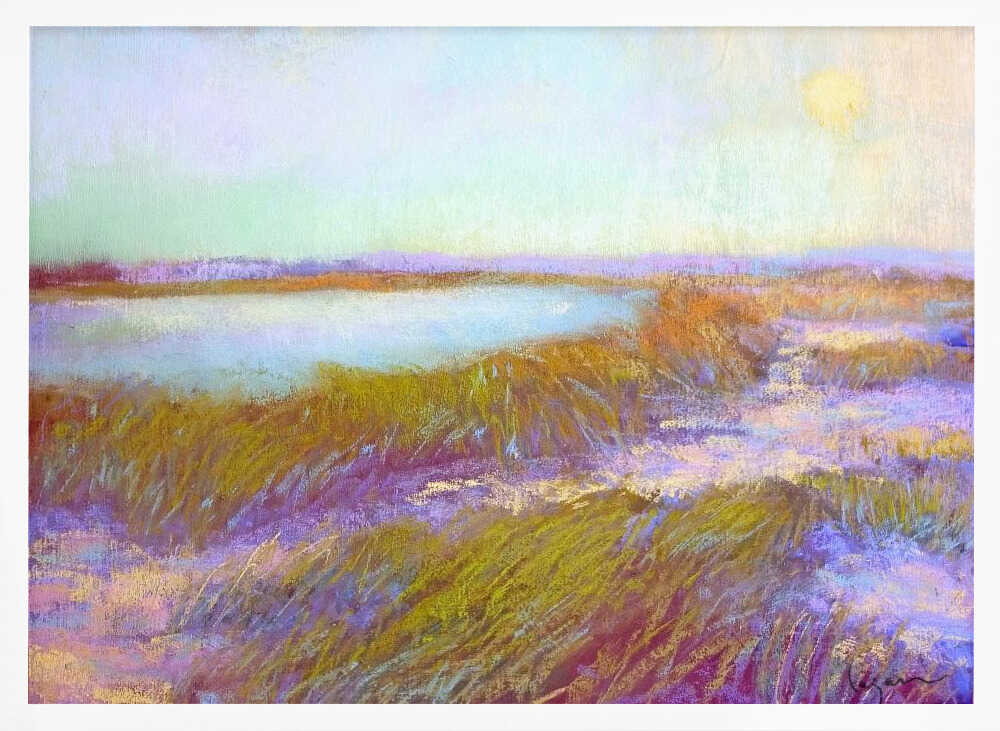 Sundowninthe Dunes - Stretched Canvas, Poster or Fine Art Print - I Heart Wall Art - Poster Print, Canvas Print or Framed Art Print