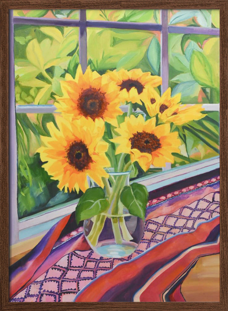 Sunflowers - Stretched Canvas, Poster or Fine Art Print I Heart Wall Art