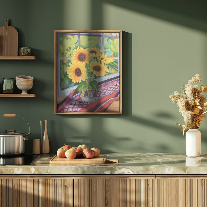 Sunflowers - Stretched Canvas, Poster or Fine Art Print I Heart Wall Art