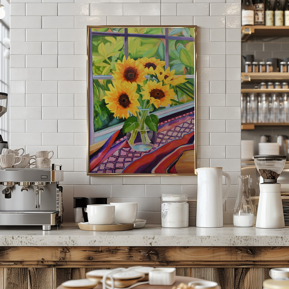 Sunflowers - Stretched Canvas, Poster or Fine Art Print I Heart Wall Art