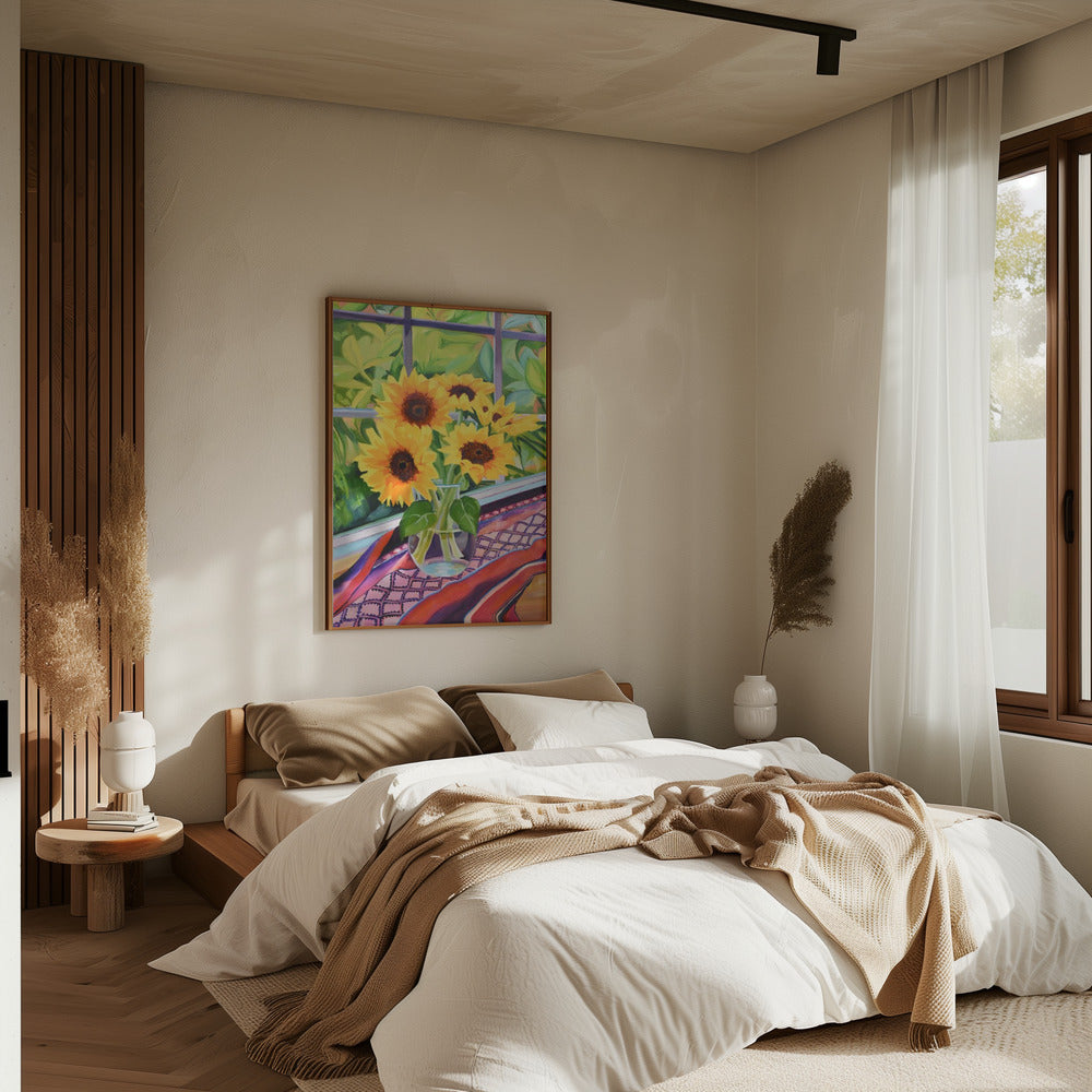 Sunflowers - Stretched Canvas, Poster or Fine Art Print I Heart Wall Art