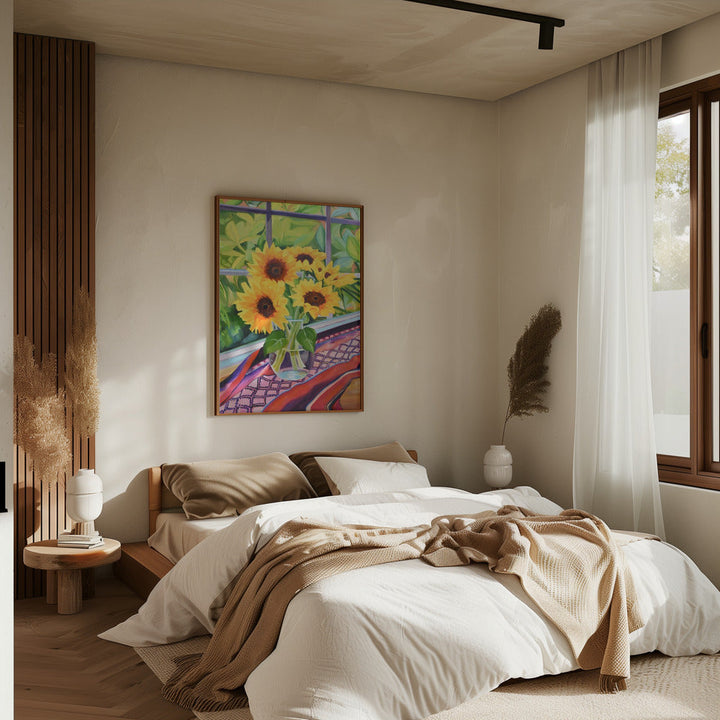 Sunflowers - Stretched Canvas, Poster or Fine Art Print I Heart Wall Art