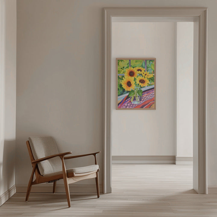 Sunflowers - Stretched Canvas, Poster or Fine Art Print I Heart Wall Art