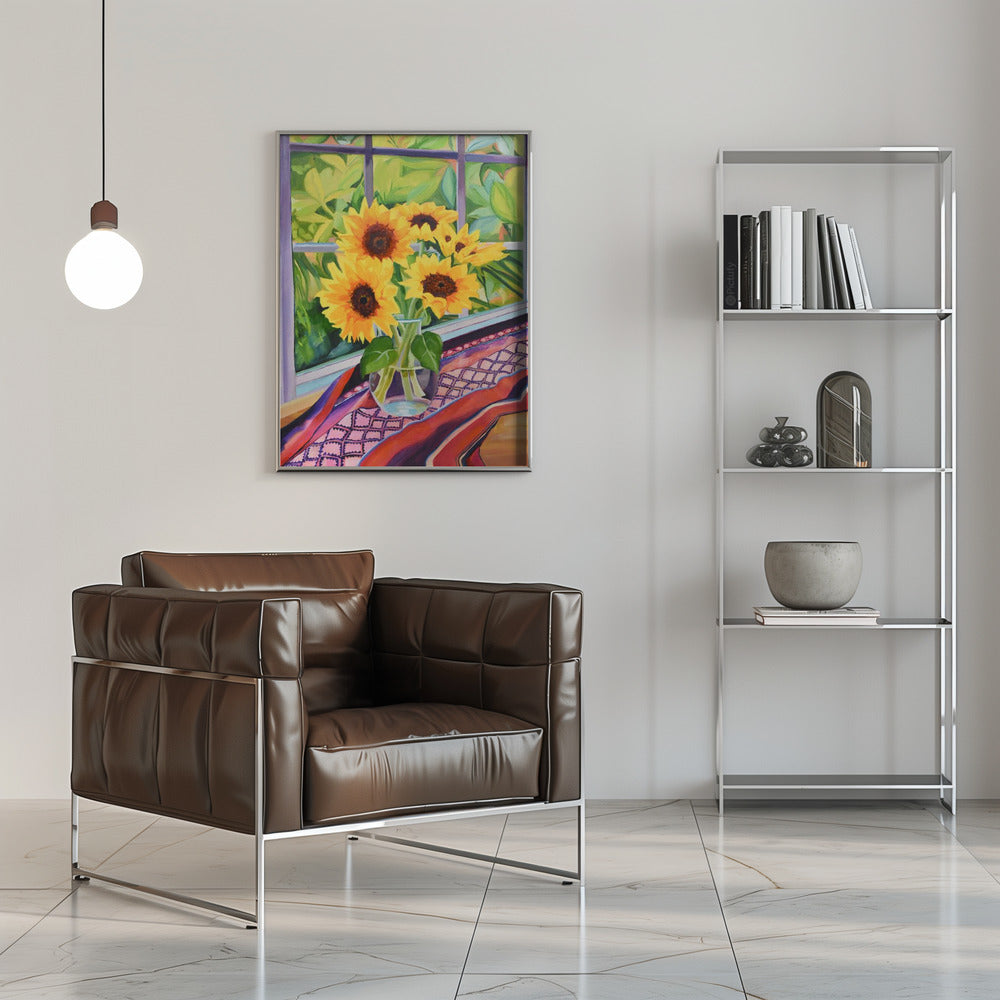 Sunflowers - Stretched Canvas, Poster or Fine Art Print I Heart Wall Art
