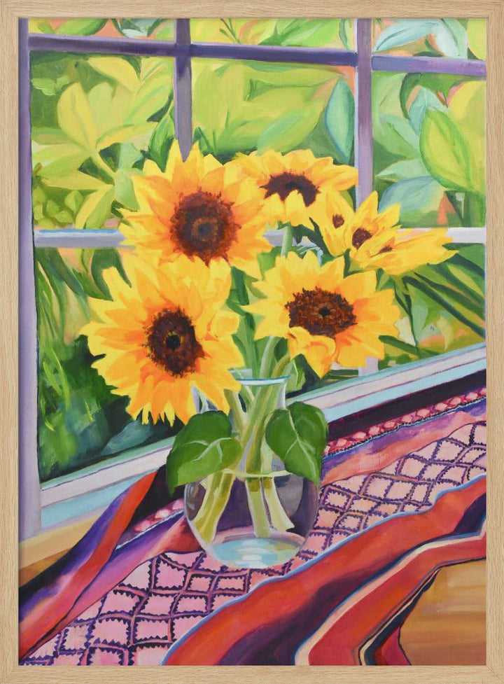 Sunflowers - Stretched Canvas, Poster or Fine Art Print I Heart Wall Art