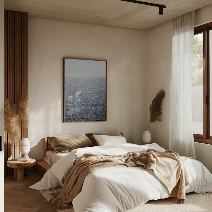 Sunkissed Ocean - Stretched Canvas, Poster or Fine Art Print I Heart Wall Art