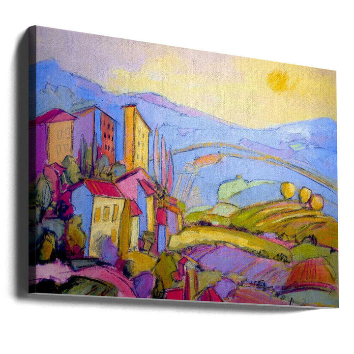 Sunlit Countryside - Stretched Canvas, Poster or Fine Art Print - I Heart Wall Art - Poster Print, Canvas Print or Framed Art Print