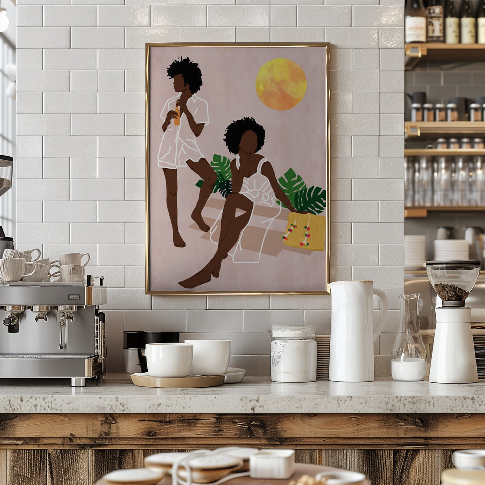 Sunlit Queens - Stretched Canvas, Poster or Fine Art Print I Heart Wall Art