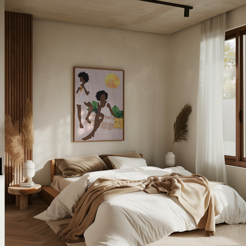 Sunlit Queens - Stretched Canvas, Poster or Fine Art Print I Heart Wall Art