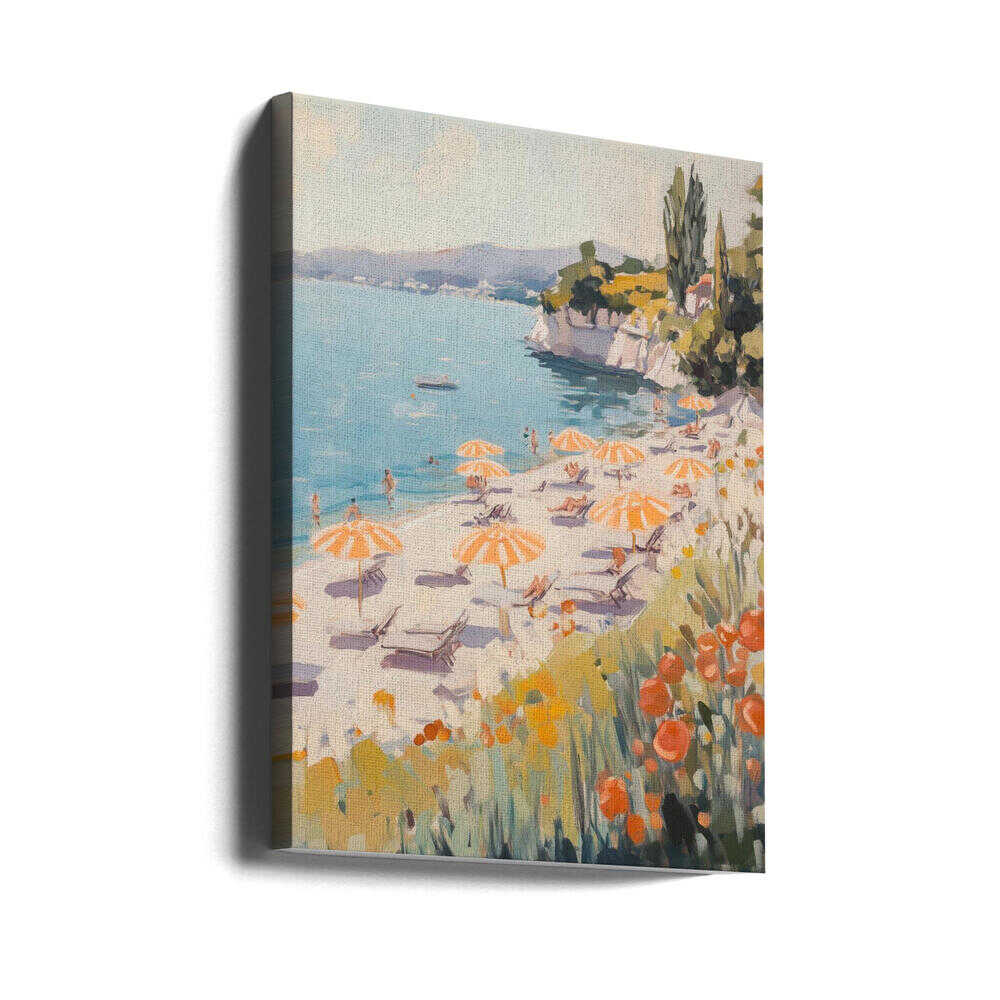 Sunny Beach Day - Stretched Canvas, Poster or Fine Art Print - I Heart Wall Art - Poster Print, Canvas Print or Framed Art Print