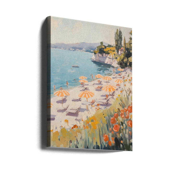 Sunny Beach Day - Stretched Canvas, Poster or Fine Art Print - I Heart Wall Art - Poster Print, Canvas Print or Framed Art Print