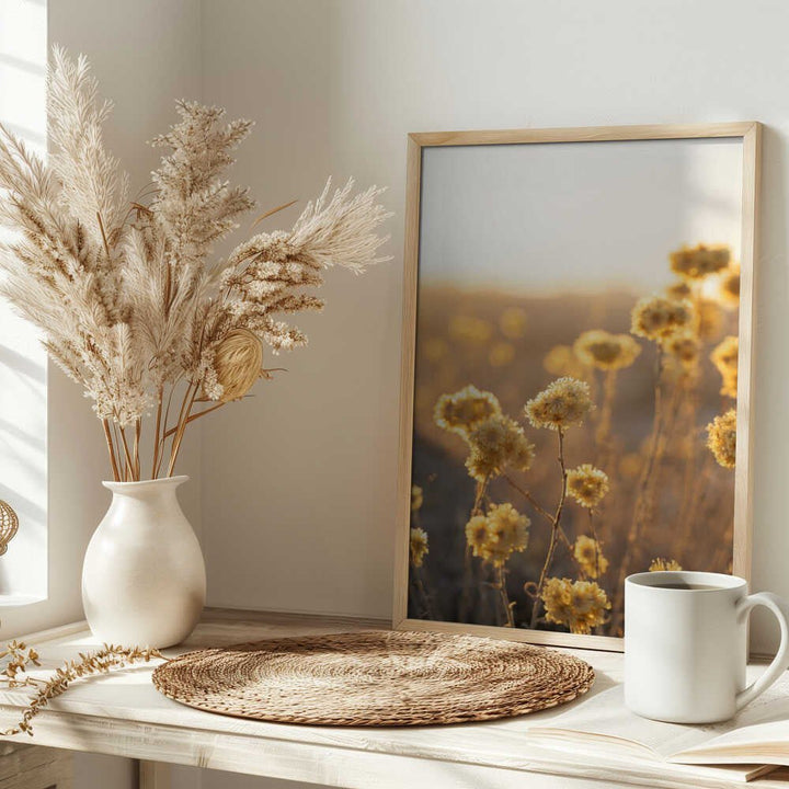 Sunrise in the Field - Stretched Canvas, Poster or Fine Art Print - I Heart Wall Art - Poster Print, Canvas Print or Framed Art Print