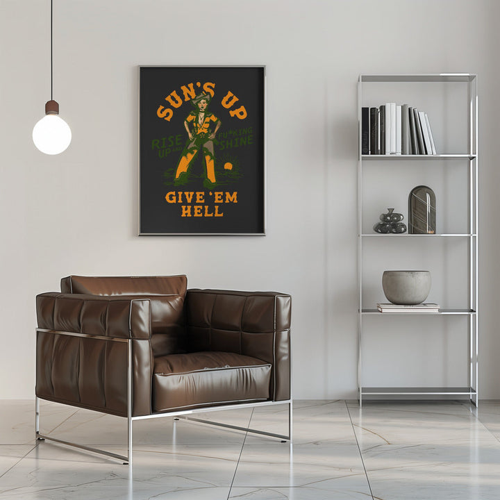 Suns Up 2.png - Stretched Canvas, Poster or Fine Art Print I Heart Wall Art