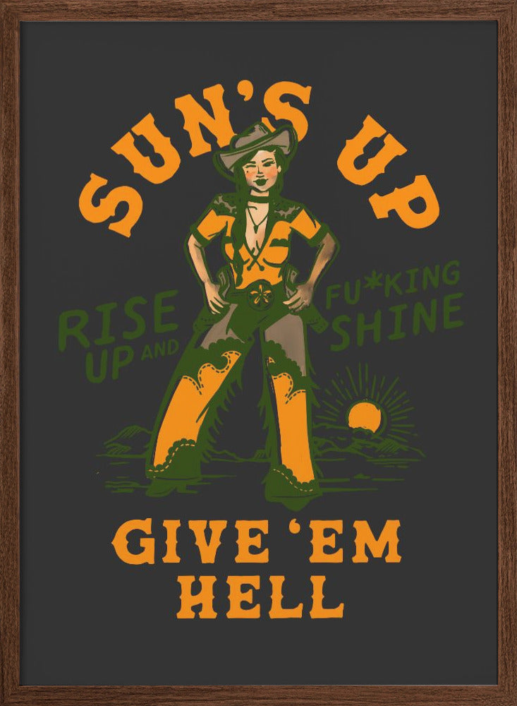 Suns Up 2.png - Stretched Canvas, Poster or Fine Art Print I Heart Wall Art
