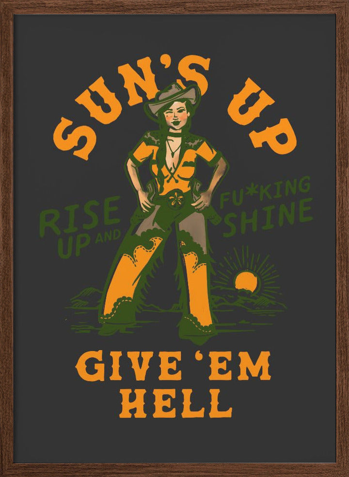 Suns Up 2.png - Stretched Canvas, Poster or Fine Art Print I Heart Wall Art