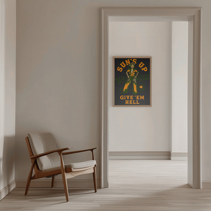 Suns Up 2.png - Stretched Canvas, Poster or Fine Art Print I Heart Wall Art
