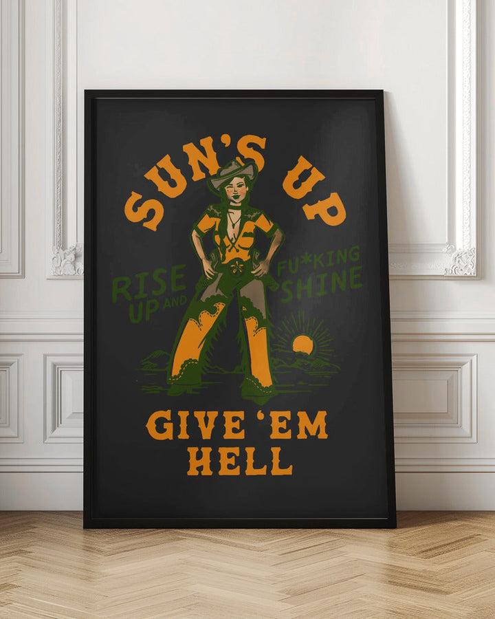 Suns Up 2.png - Stretched Canvas, Poster or Fine Art Print I Heart Wall Art