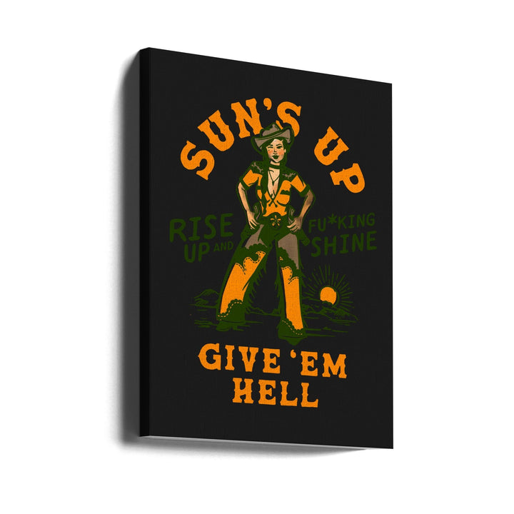 Suns Up 2.png - Stretched Canvas, Poster or Fine Art Print I Heart Wall Art
