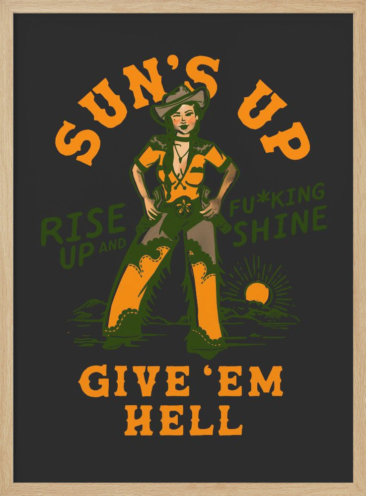 Suns Up 2.png - Stretched Canvas, Poster or Fine Art Print I Heart Wall Art