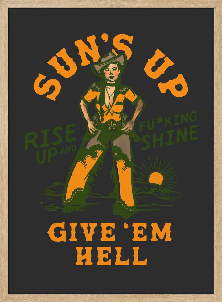Suns Up 2.png - Stretched Canvas, Poster or Fine Art Print I Heart Wall Art