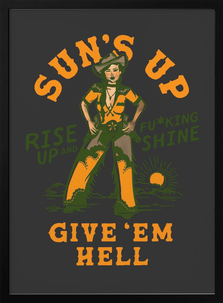 Suns Up 2.png - Stretched Canvas, Poster or Fine Art Print I Heart Wall Art