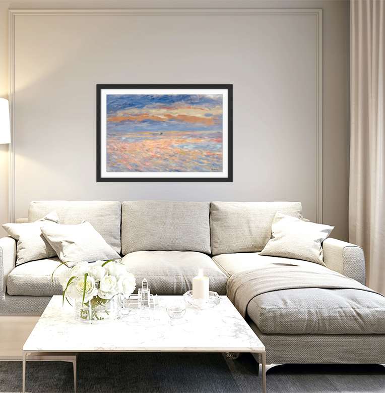 Sunset by Renoir - Fine Art or Canvas Print - I Heart Wall Art - Poster Print, Canvas Print or Framed Art Print