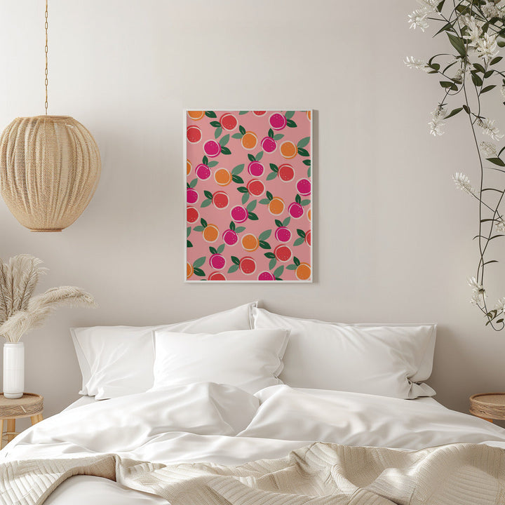 Sunset Citrus Symphony - Stretched Canvas, Poster or Fine Art Print I Heart Wall Art