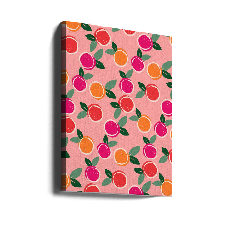 Sunset Citrus Symphony - Stretched Canvas, Poster or Fine Art Print I Heart Wall Art