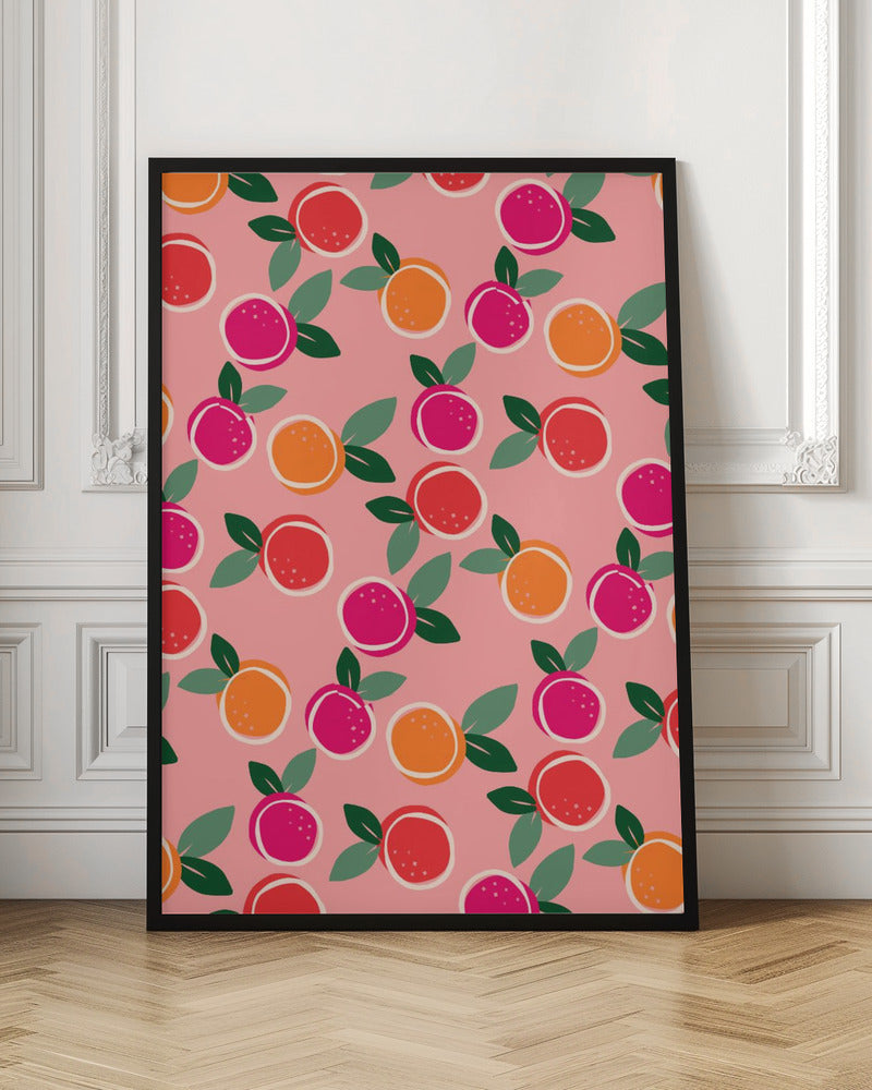 Sunset Citrus Symphony - Stretched Canvas, Poster or Fine Art Print I Heart Wall Art