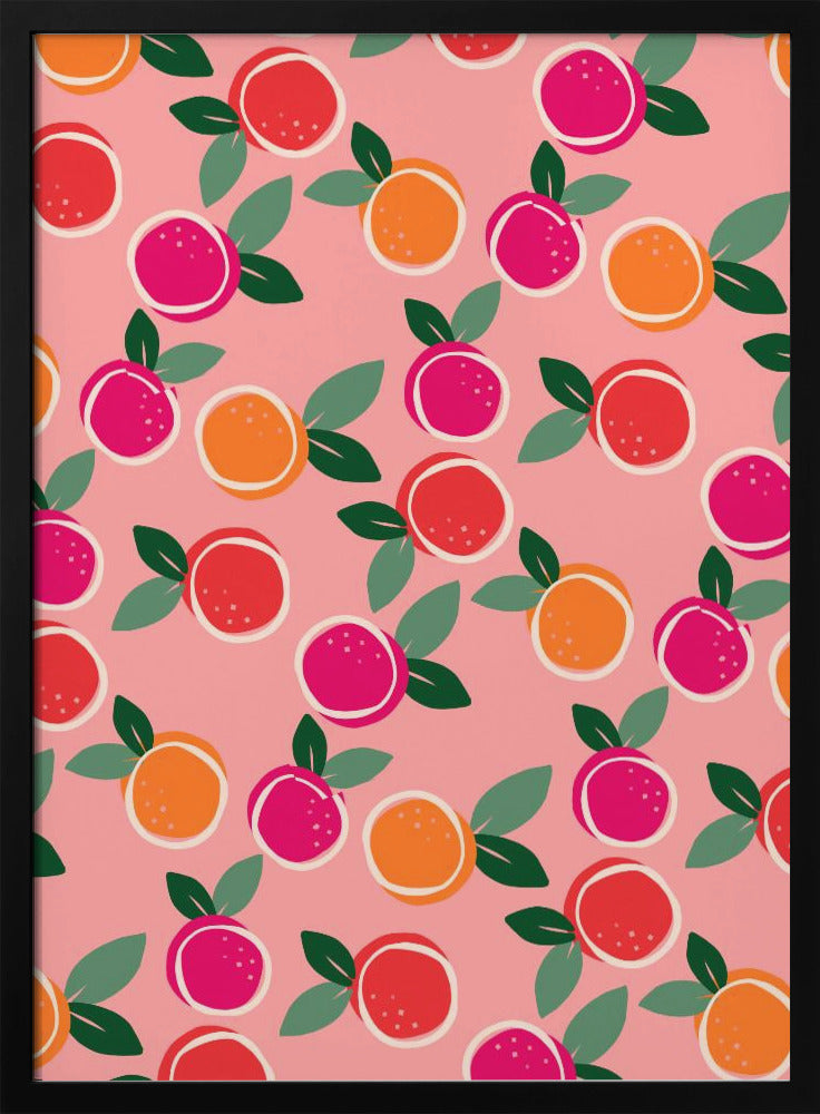 Sunset Citrus Symphony - Stretched Canvas, Poster or Fine Art Print I Heart Wall Art