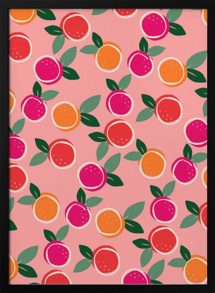 Sunset Citrus Symphony - Stretched Canvas, Poster or Fine Art Print I Heart Wall Art