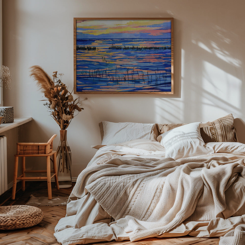 Sunset Colors - Stretched Canvas, Poster or Fine Art Print I Heart Wall Art