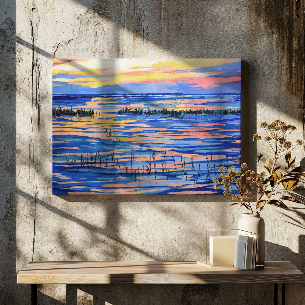 Sunset Colors - Stretched Canvas, Poster or Fine Art Print I Heart Wall Art
